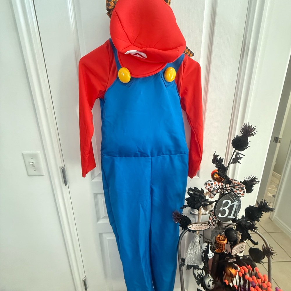 Vibrant Red and Blue Kids Costume